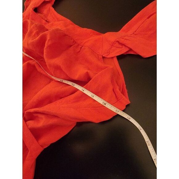 Loft NWT square neck shift pocket linen blend pocket dress size Medium - Picture 7 of 10